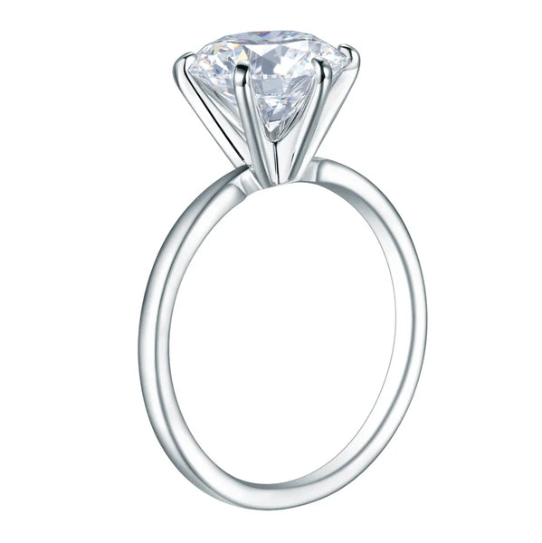 18k Gold Solitaire Diamond Ring