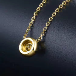 18K Yellow Gold Diamond Necklace