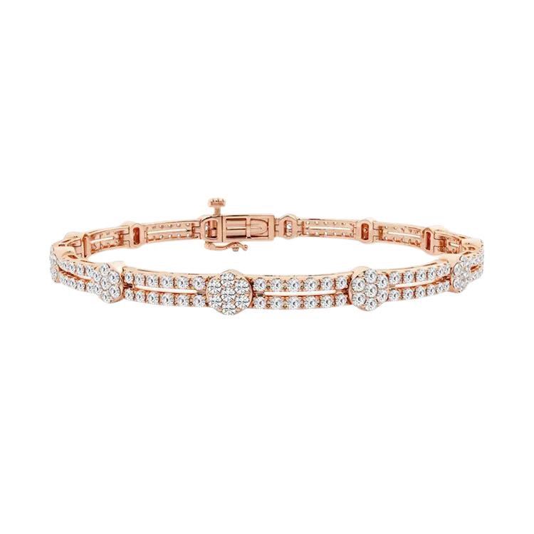 18k Gold Lab Grown Diamond Bracelet