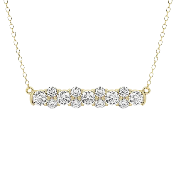 Round Brilliant Cut Diamond Necklace