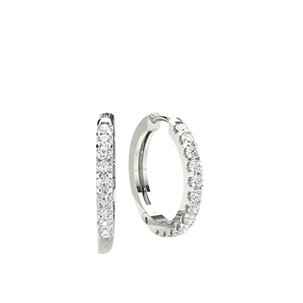 Dazzling Diamond Hoop Earrings