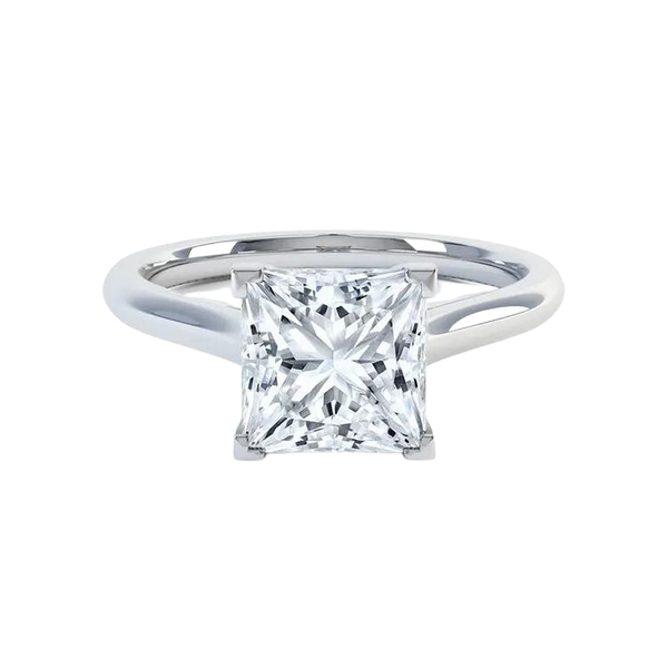 18k Gold Princess Lab Grown Diamond Ring