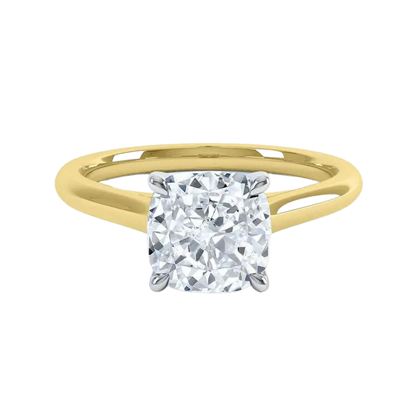 18k Gold Princess Cut Diamond Engagement Ring