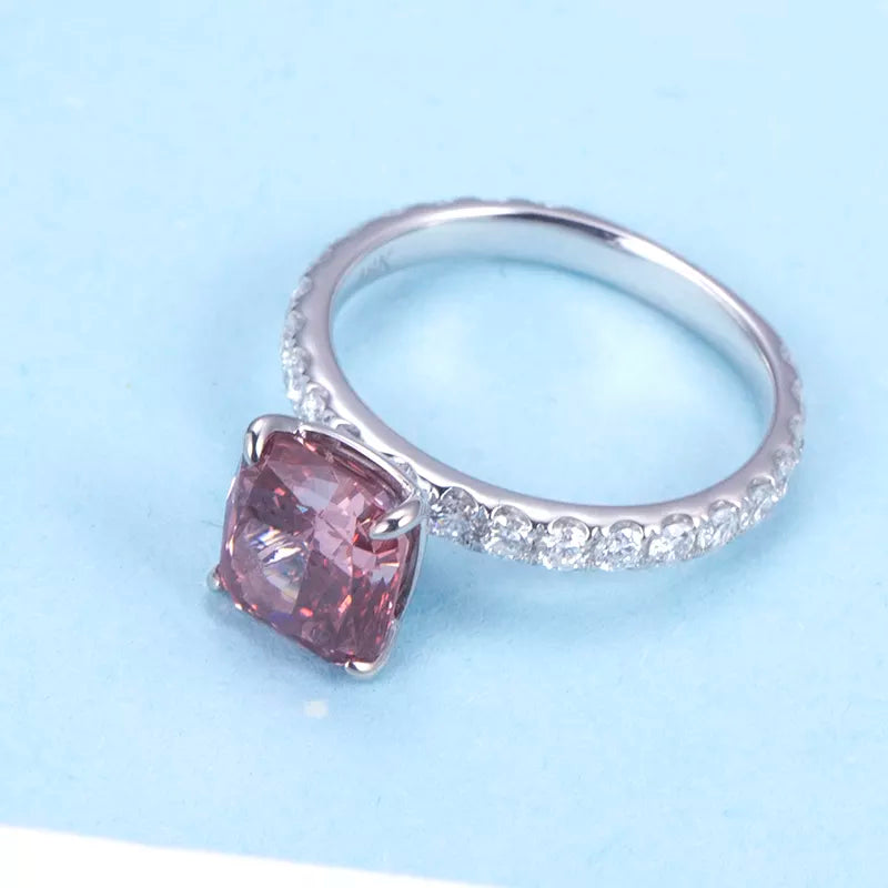 Pink Diamond Engagement Ring