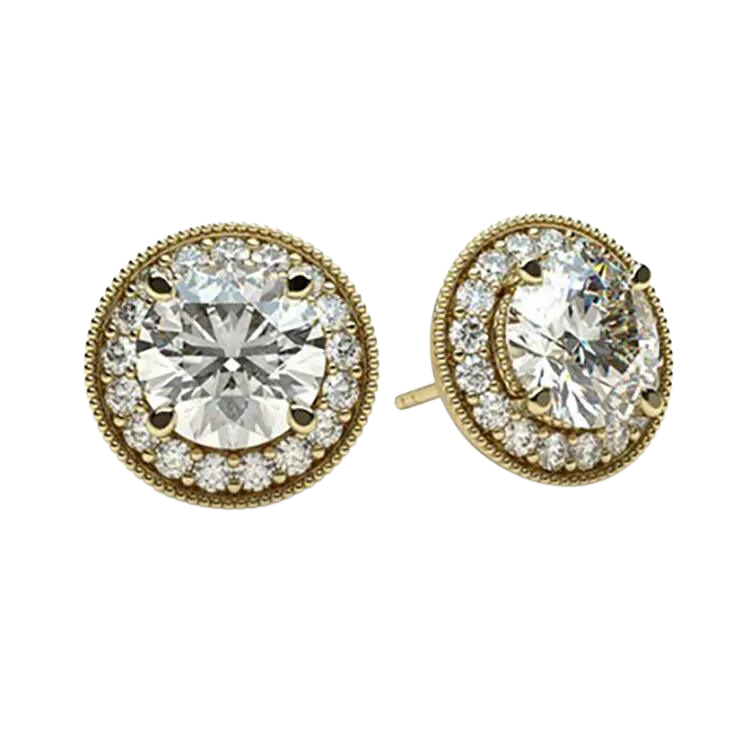 Luxurious Diamond Studs Earrings