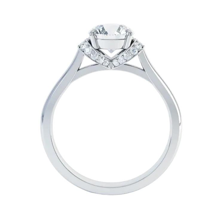 White Gold Engagement Lab Grown Diamond Ring