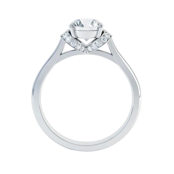 White Gold Engagement Lab Grown Diamond Ring