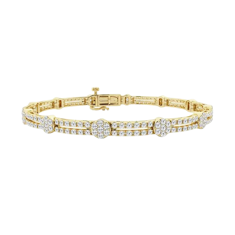 18k Gold Lab Grown Diamond Bracelet