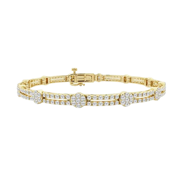 18k Gold Lab Grown Diamond Bracelet