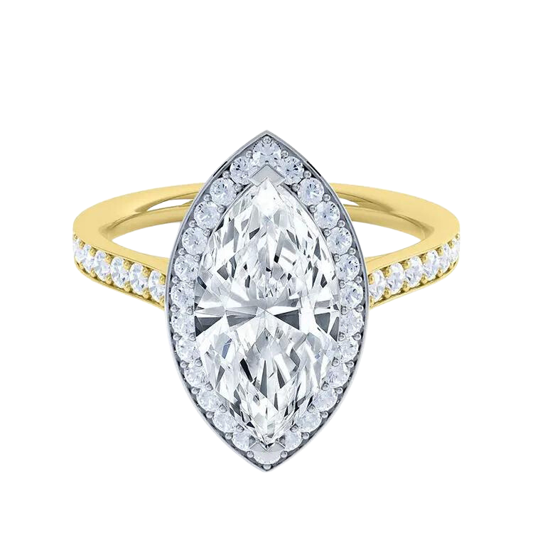 Marquise Cut Lab Grown Diamond Ring