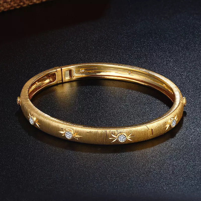 Vintage Bracelet 18K Gold Diamonds