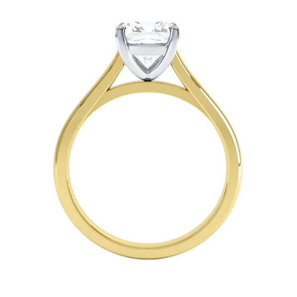 18k Gold Princess Cut Diamond Engagement Ring