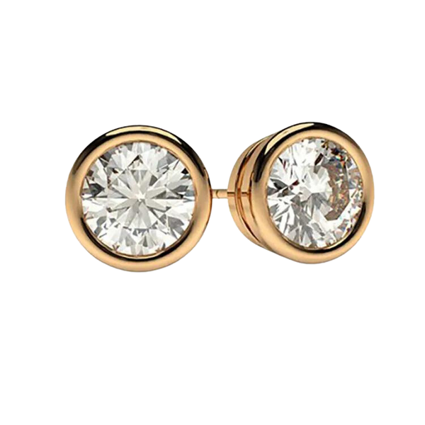 Classic Round Diamond Studs Earrings