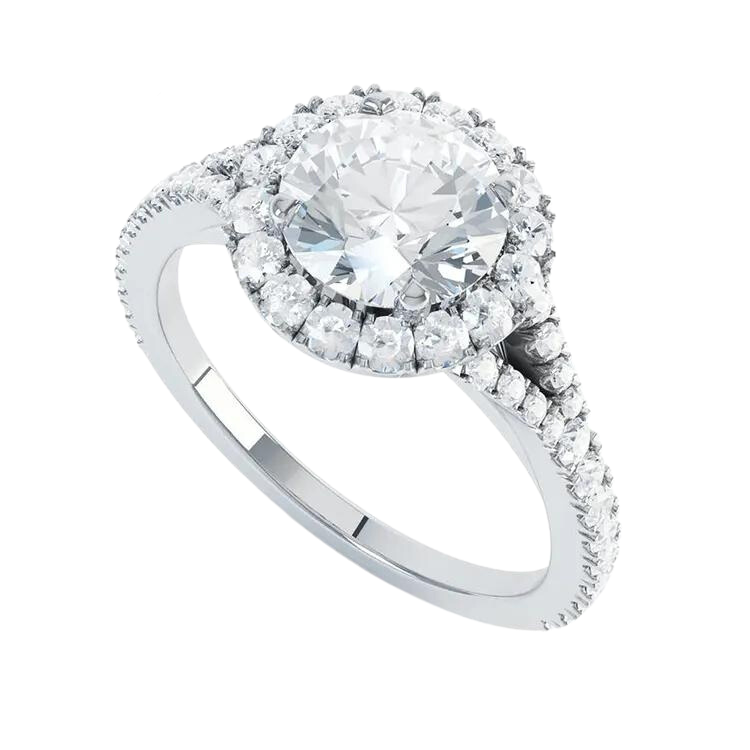 Luxury Round Brilliant Cut Lab grown diamond Ring