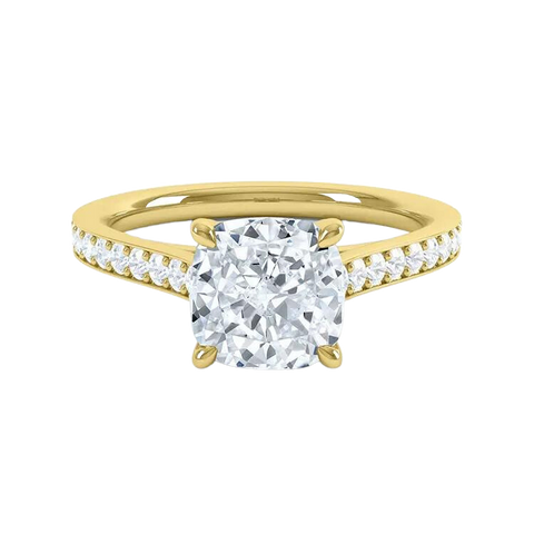 Fancy Cushion Cut Diamond Ring