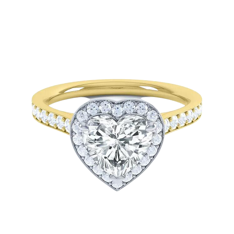 Heart Cut Diamond Engagement Ring