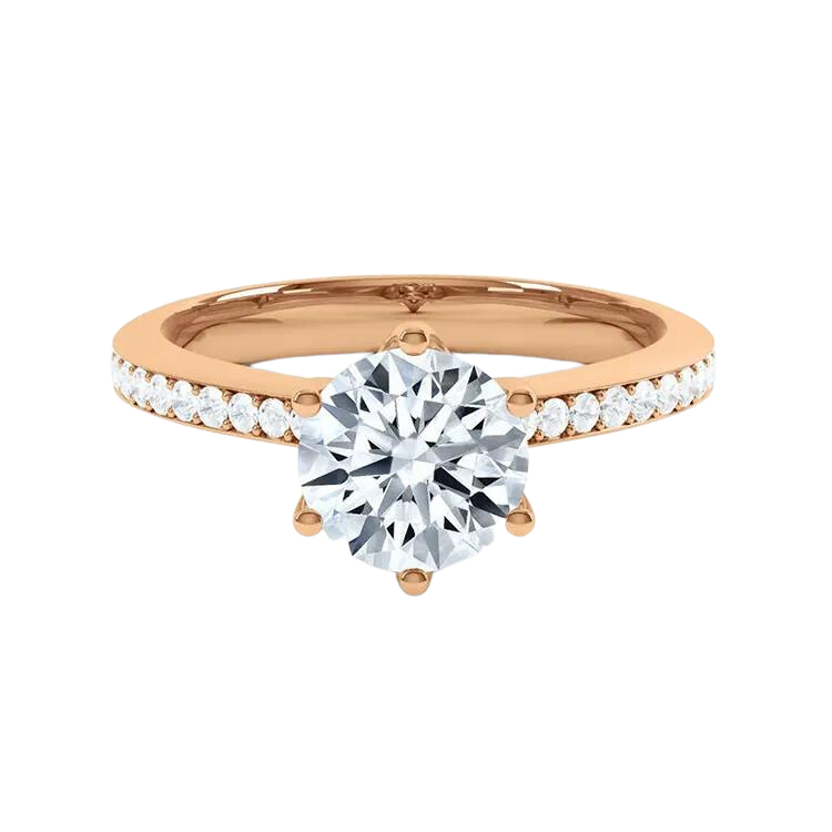 Fine 14k Gold Lab Grown Diamond Ring