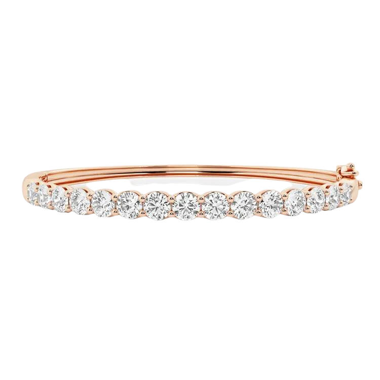 Elegant Round Brilliant Cut Diamond Bracelet