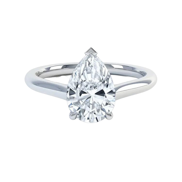 Luxury Pear Cut Lab Grown Diamond Ring