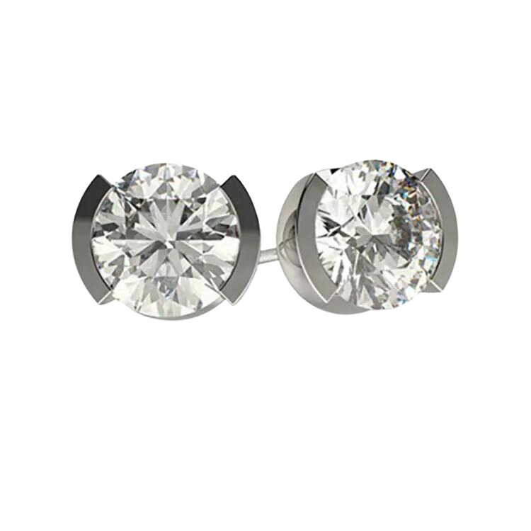 Round Brilliant Cut Diamond Studs Earrings