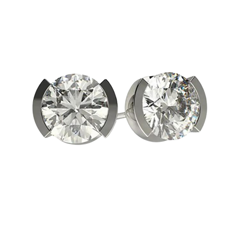 Round Brilliant Cut Diamond Studs Earrings