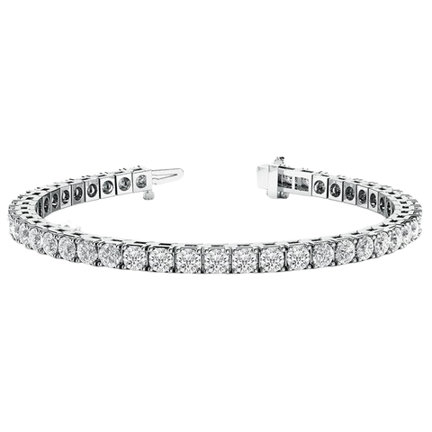 18k White Gold Lab Diamond Tennis Bracelet